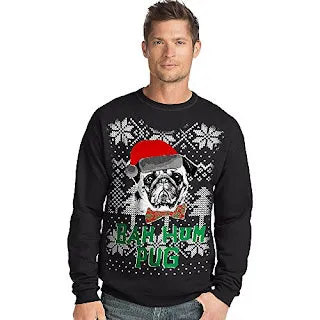 Hanes Black Christmas Sweater "Buh HumBug"