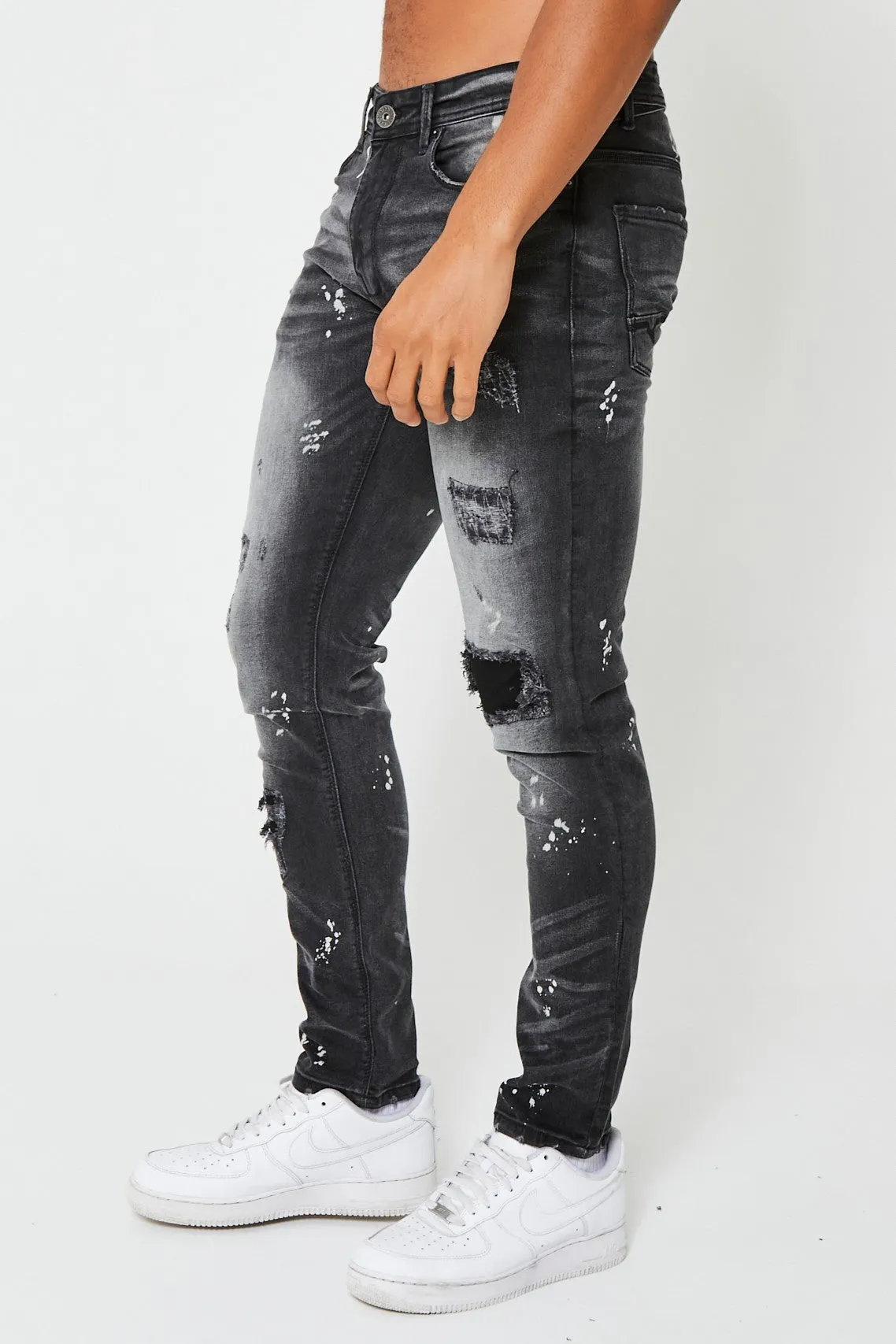 Harrow Tapered Jeans - Black