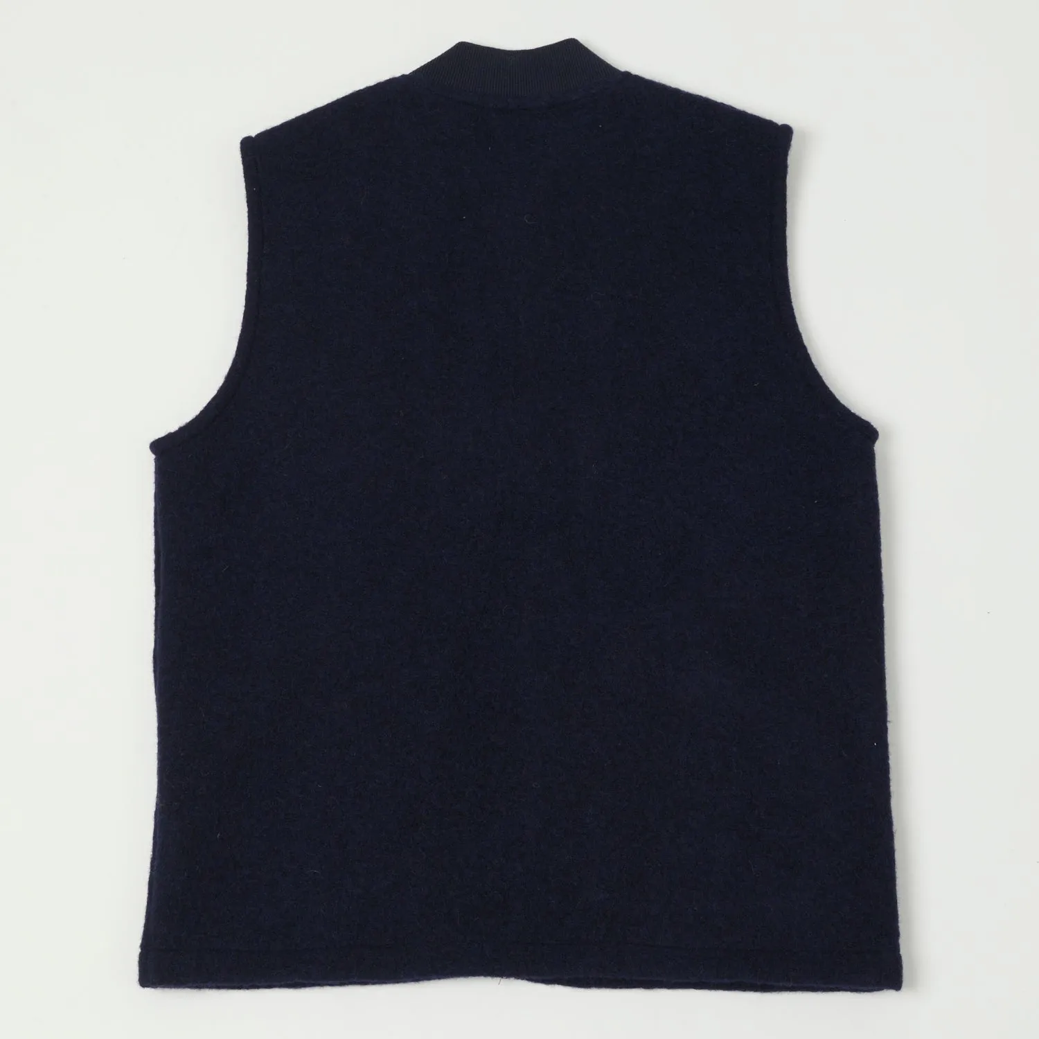 Hartford Knitted Wool Vest - Navy