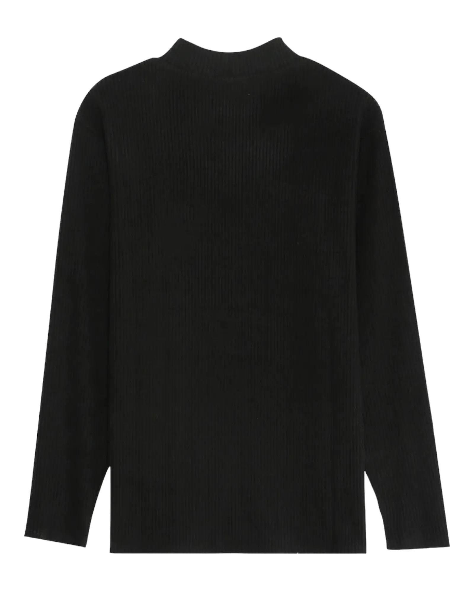 High Neck Strickpullover black