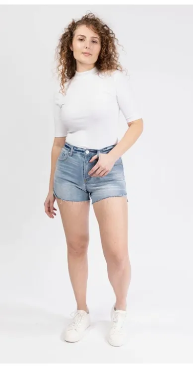 High Rise Denim Short - RE:Denim