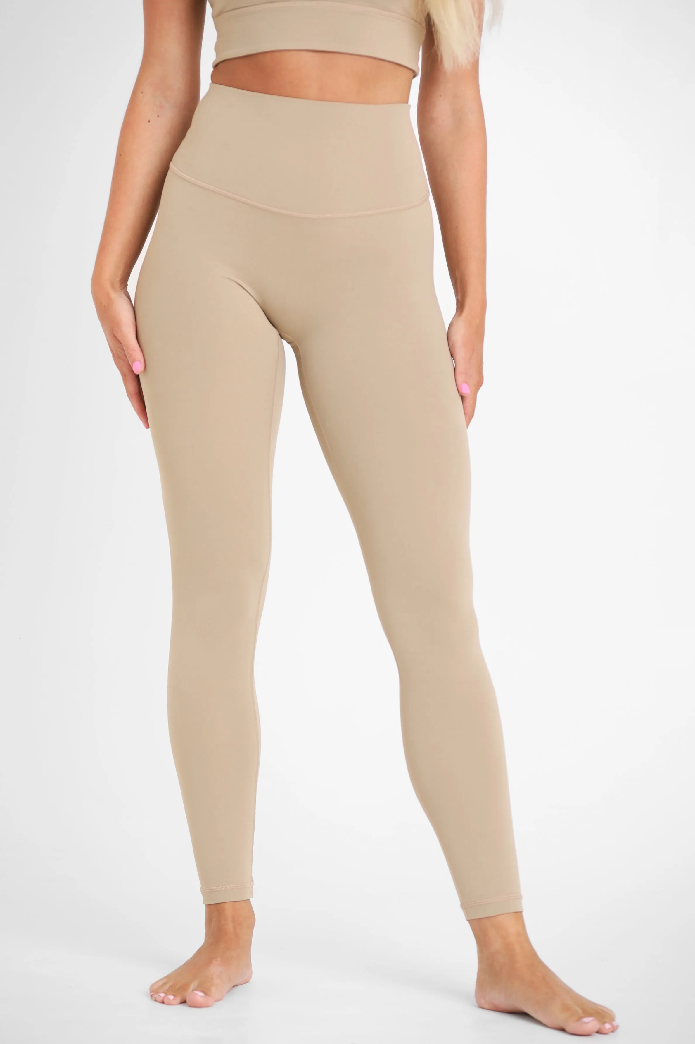 High-Waist Legging - No-Front-Seam - Beige Harmony