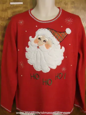 Ho Ho Ho Santa Ugly Christmas Sweater