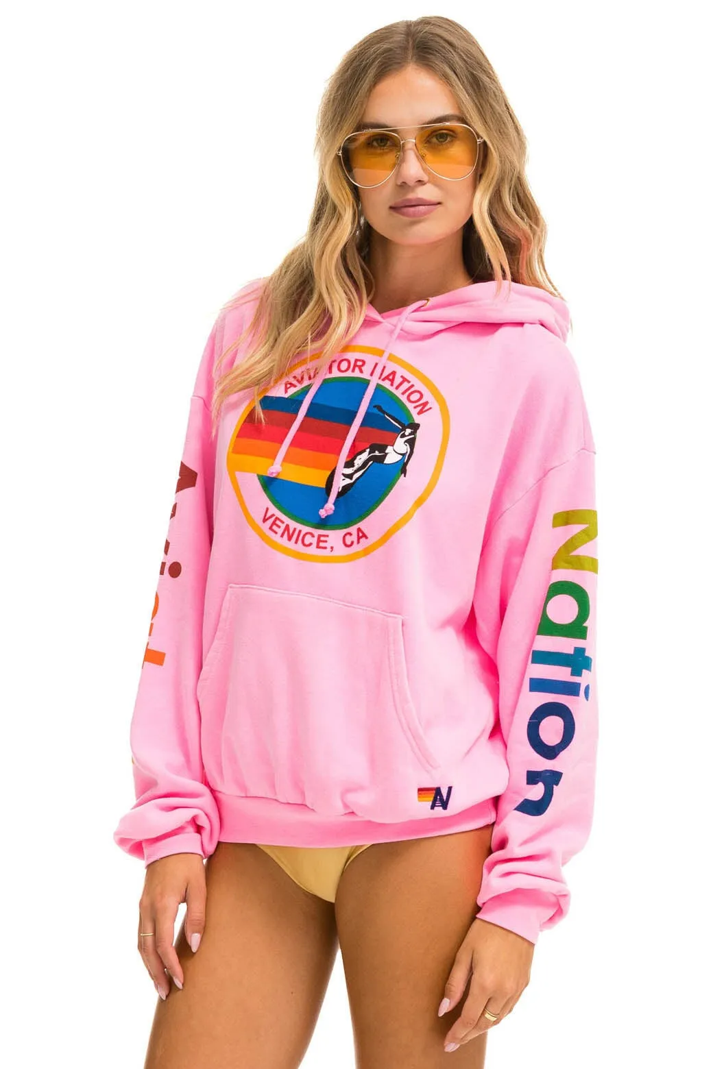 Hoodie Aviator Natio Hdprxan Neon-Pink