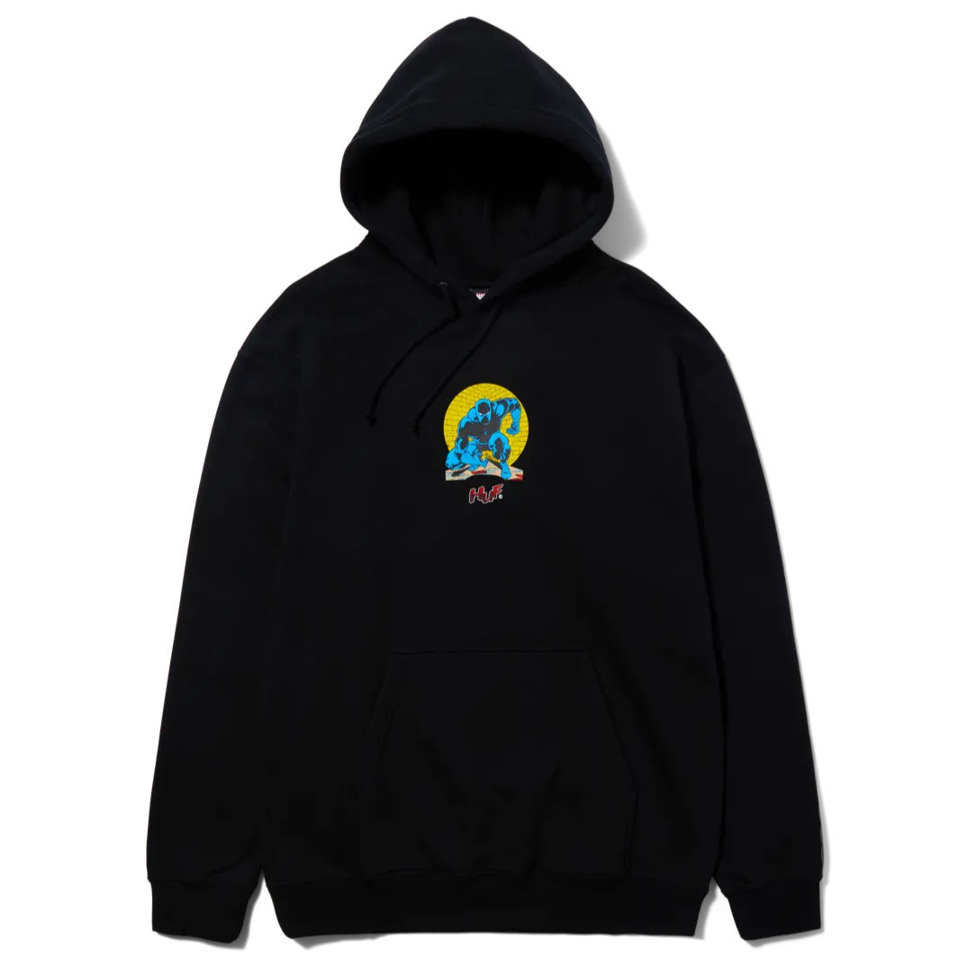 HUF X AVENGERS NIGHT PROWLING PULLOVER HOOD BLACK