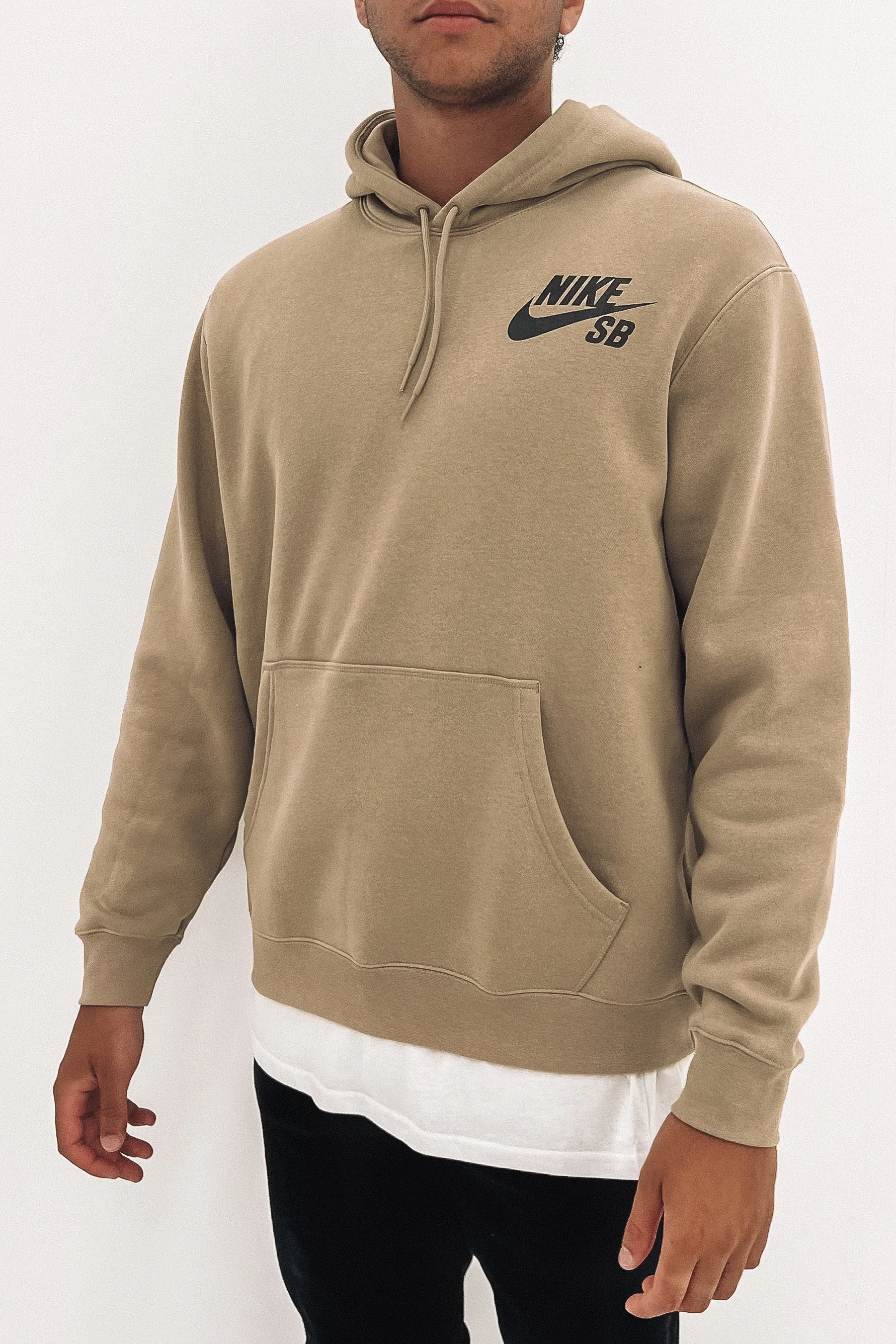 Icon Pullover Skate Hoodie Khaki