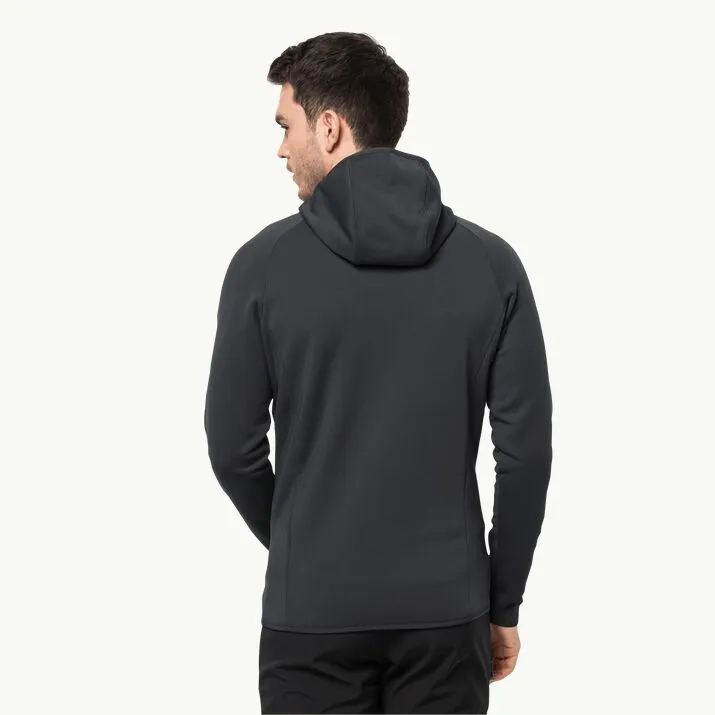 Jack Wolfskin Men's Baiselberg Hooded FZ Fleece Jacket Black