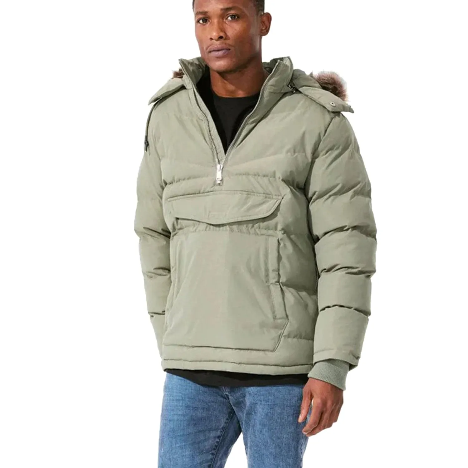 Jordan Craig Anorak Puffer Men's Jacket Army Green