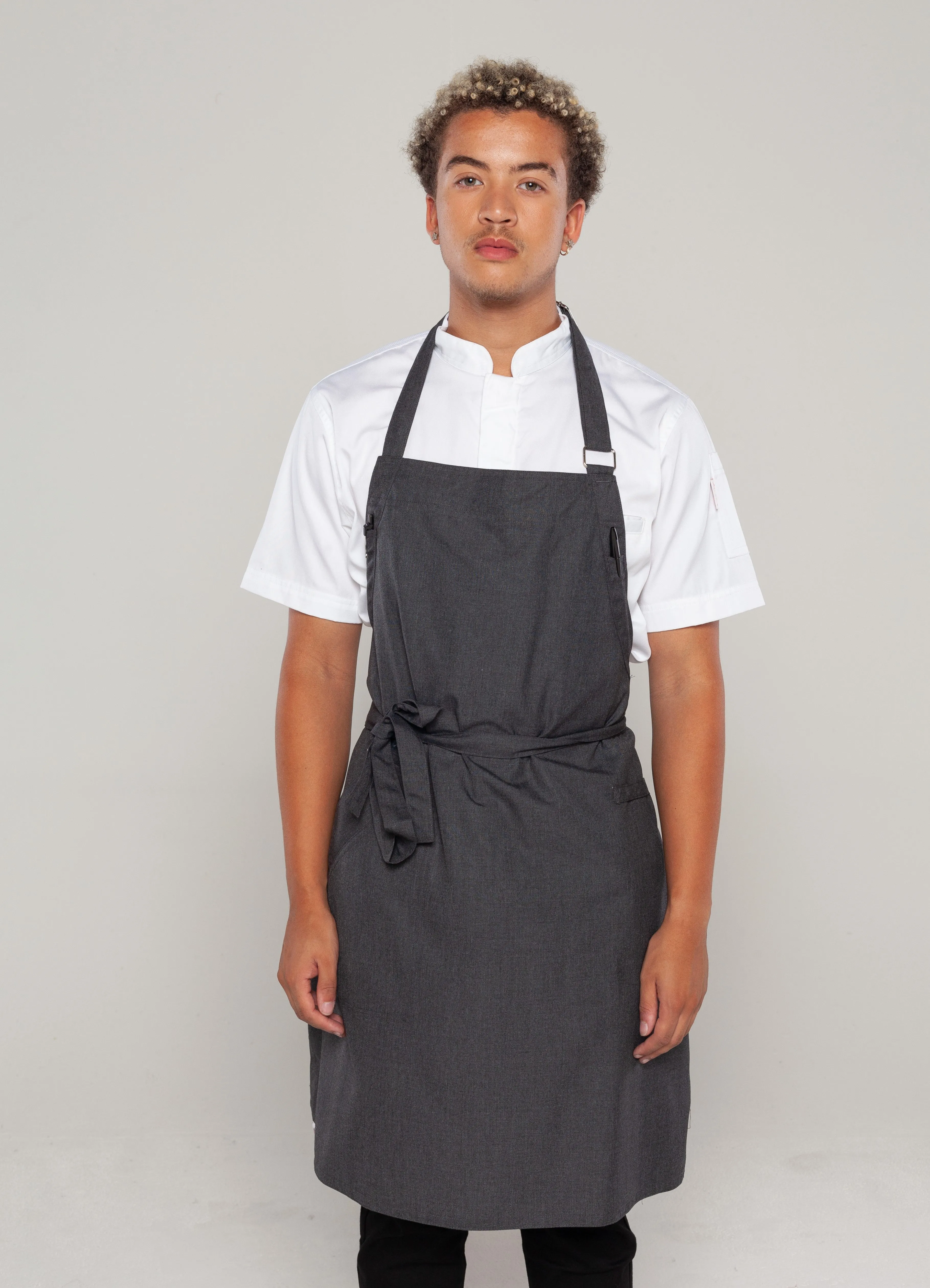 Josh Charcoal Grey bib Small size Apron