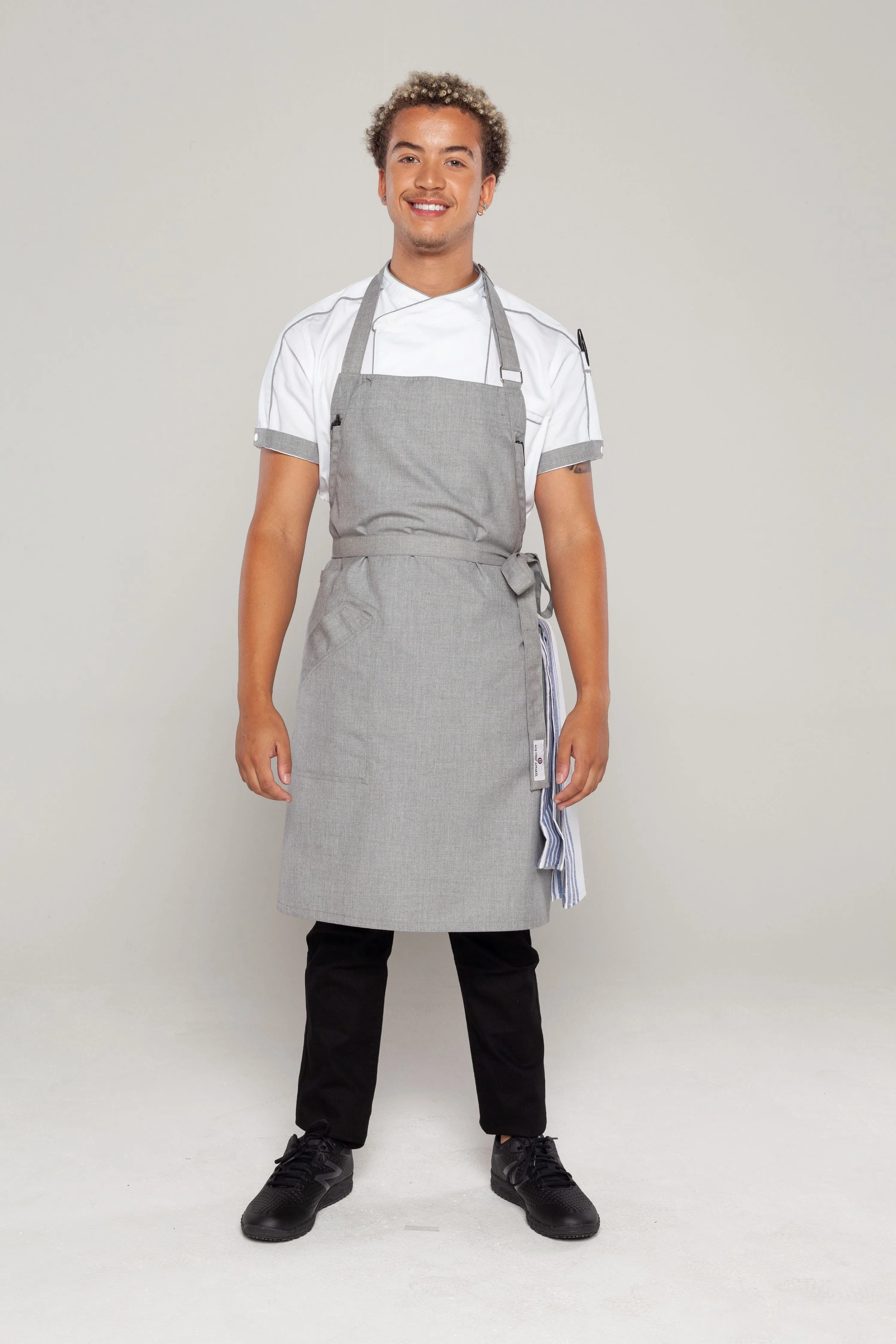 Josh Steel Grey bib Small size Apron