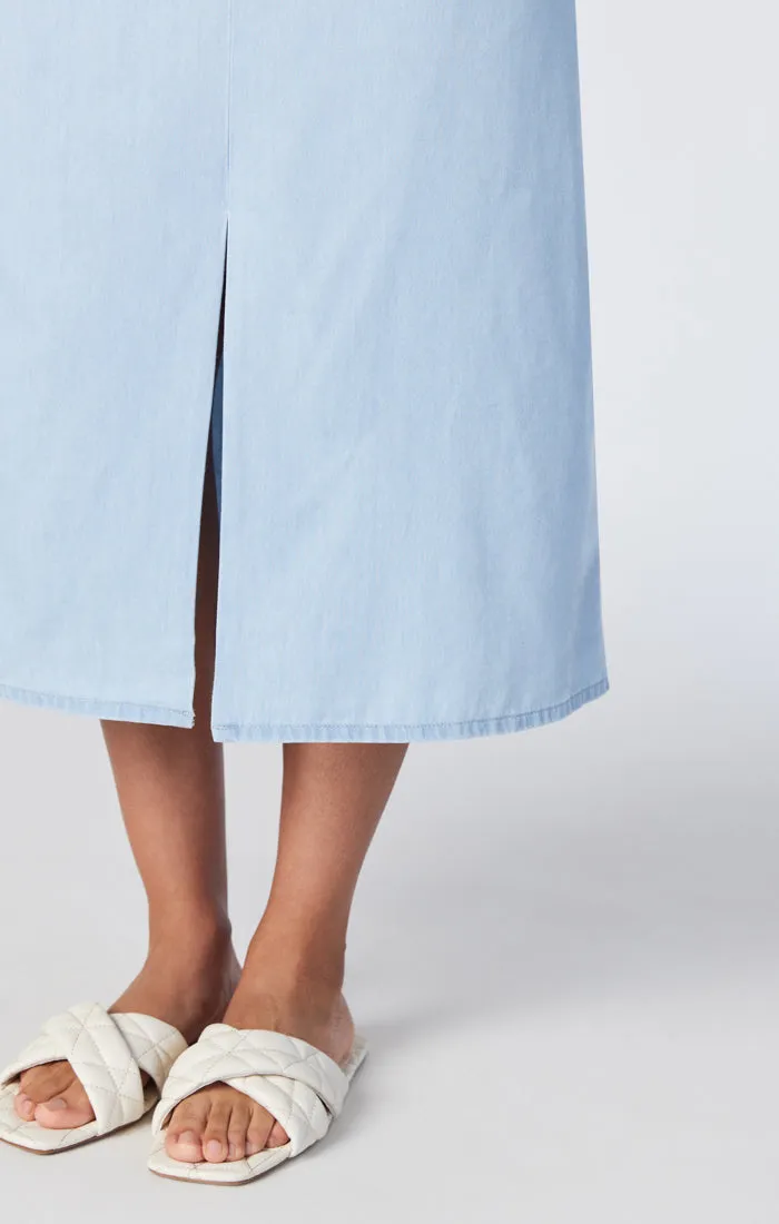 JUNE DENIM SHIRT DRESS IN LIGHT SOFT DENIM