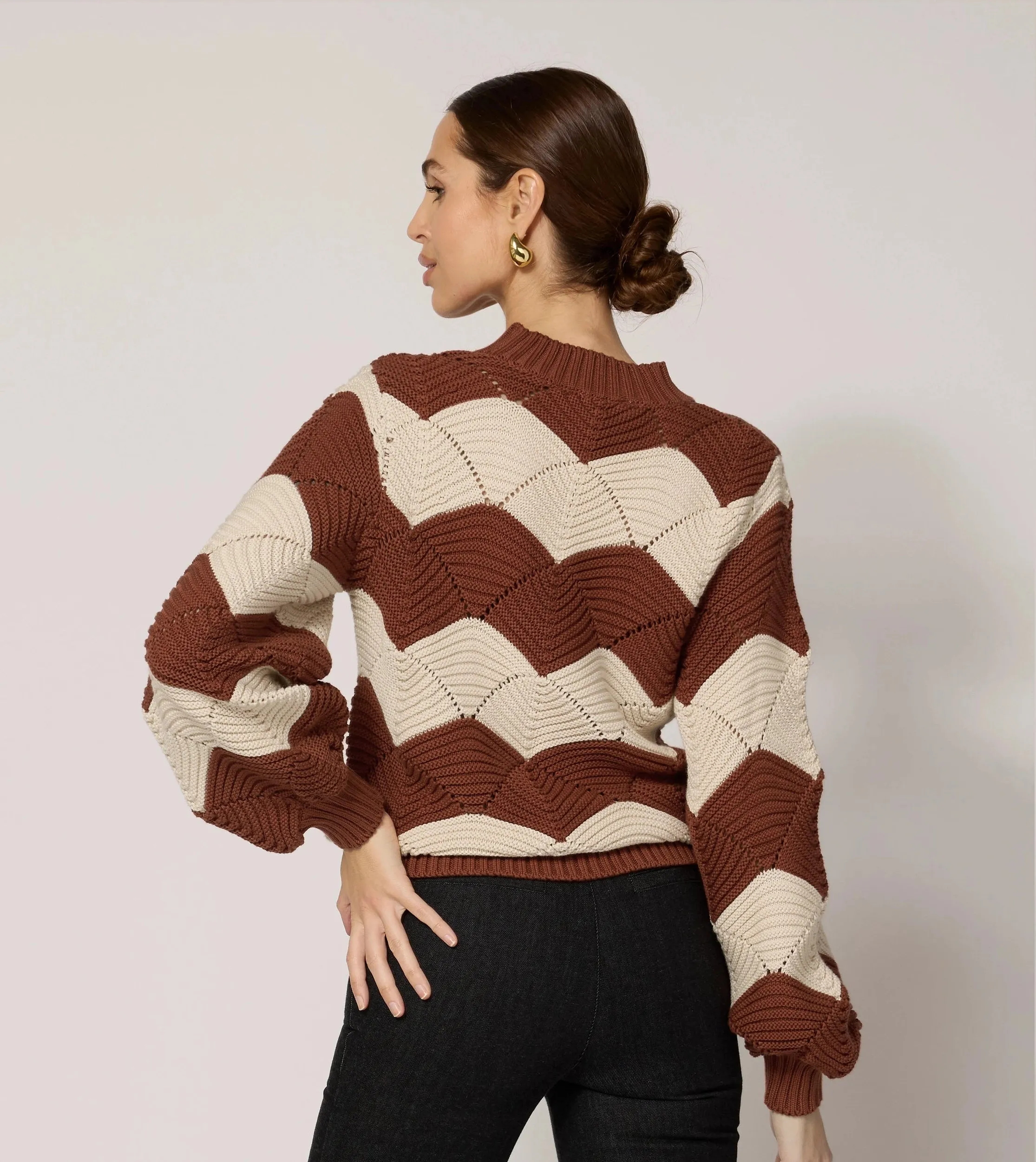 Kori Sweater | Terracotta /Ivory