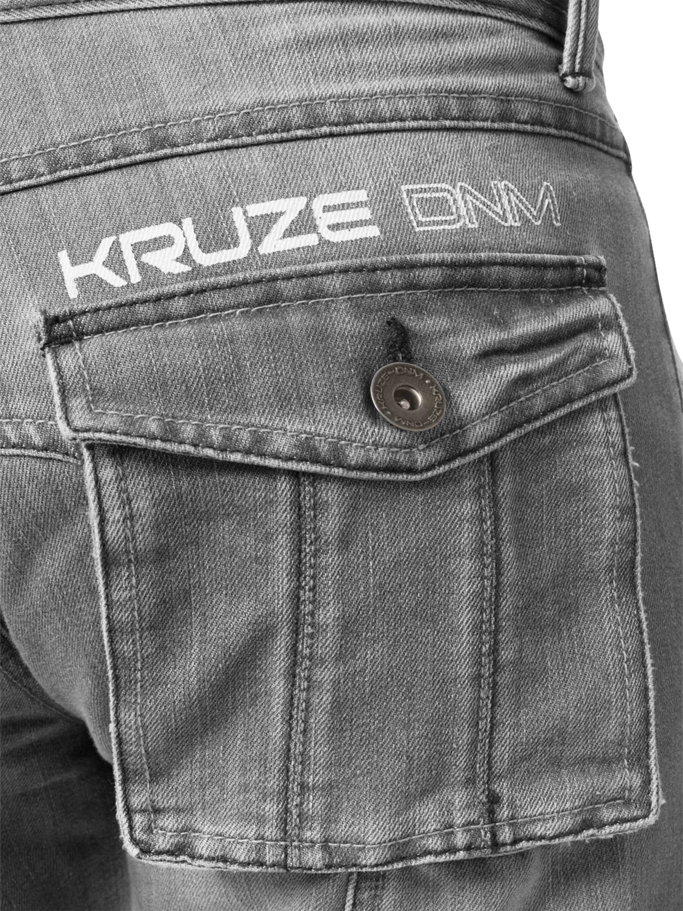 Kruze | Mens Cargo Combat Denim Jeans