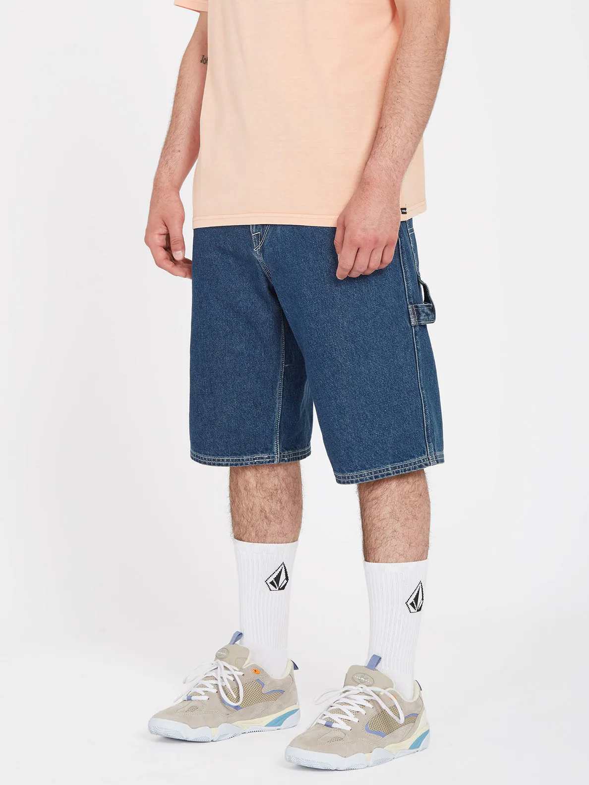 Labored Denim Utility Short - Indigo Ridge Wash