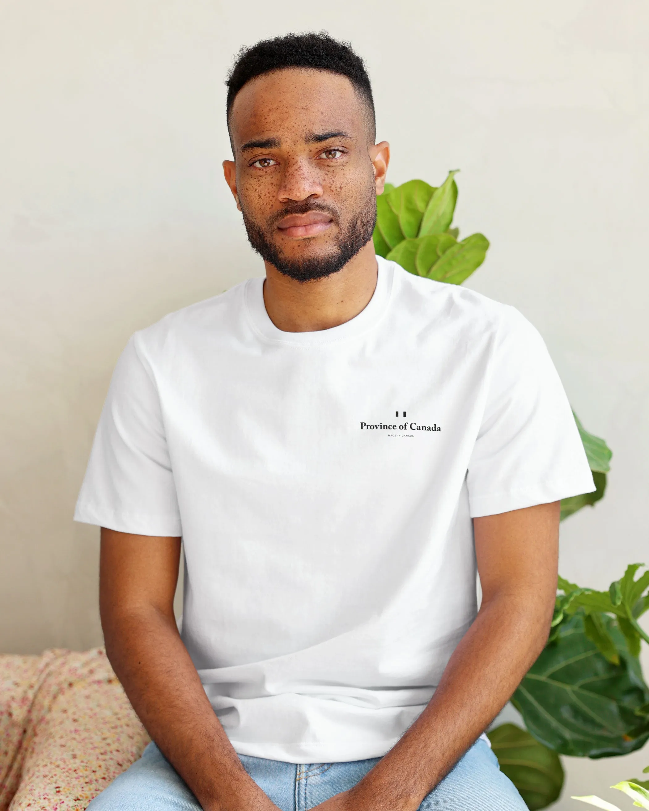 Left Chest Logo Tee White - Unisex