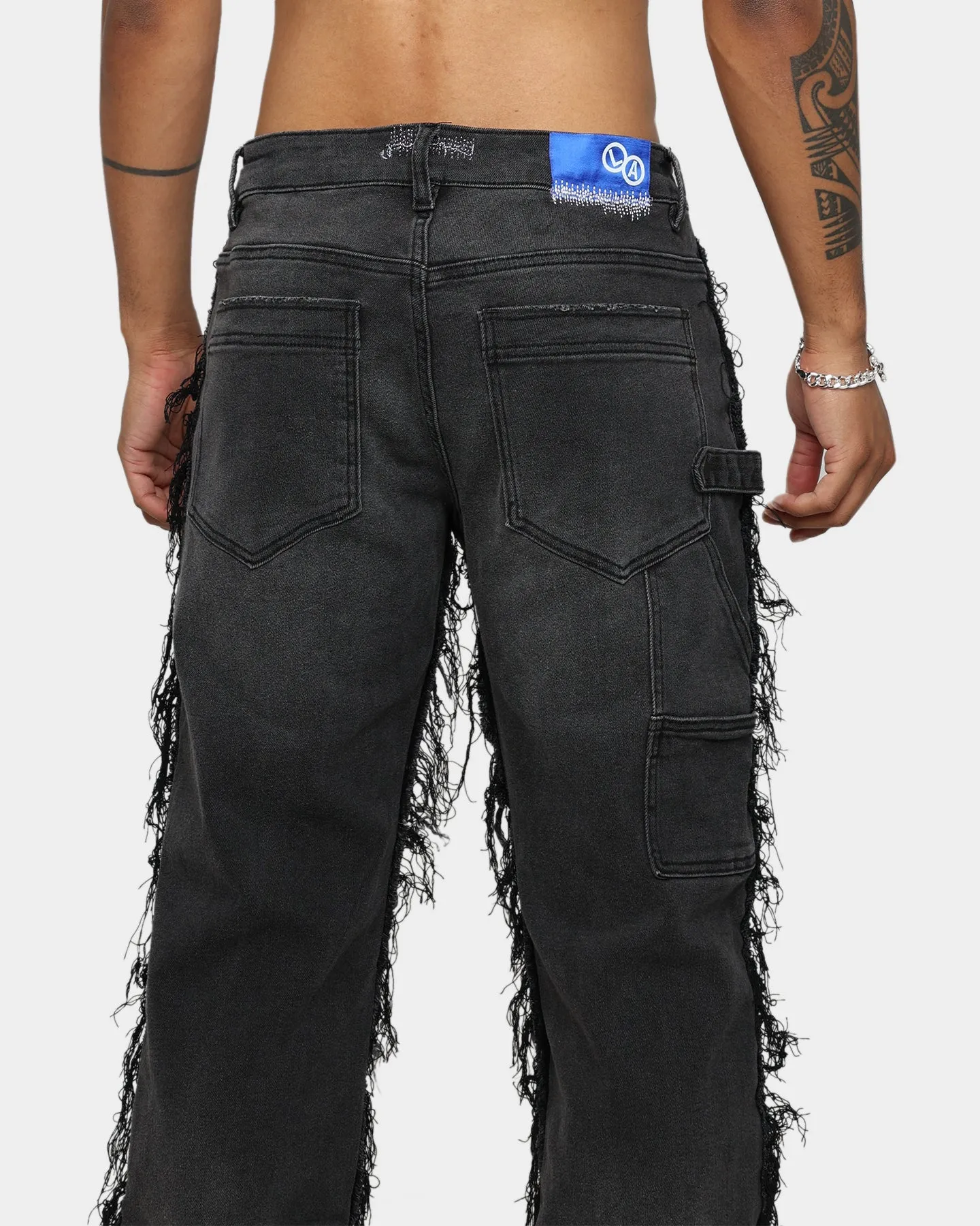 Lifted Anchors "Contemporary" Carpenter Denim Pants Black