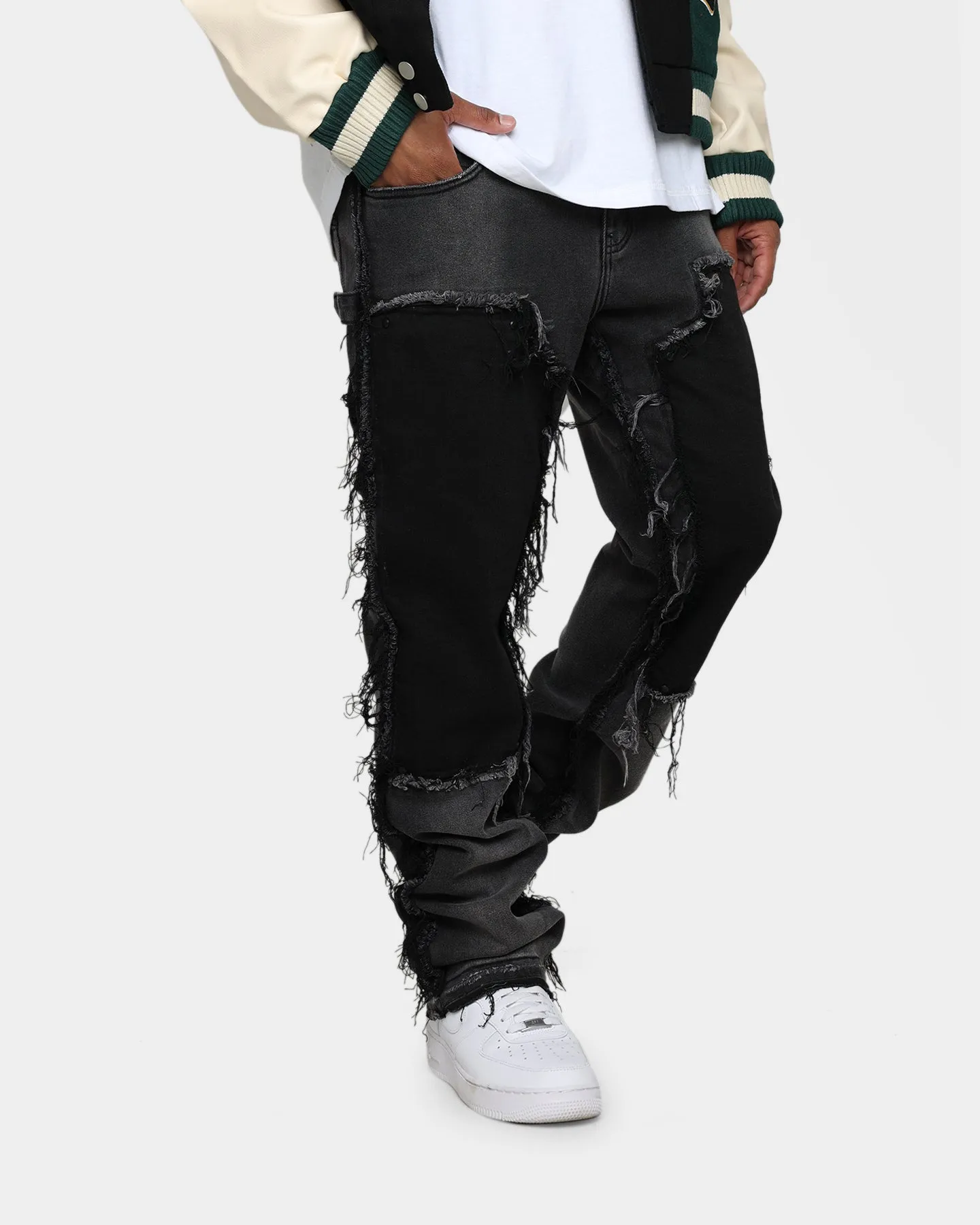 Lifted Anchors "Contemporary" Carpenter Denim Pants Black