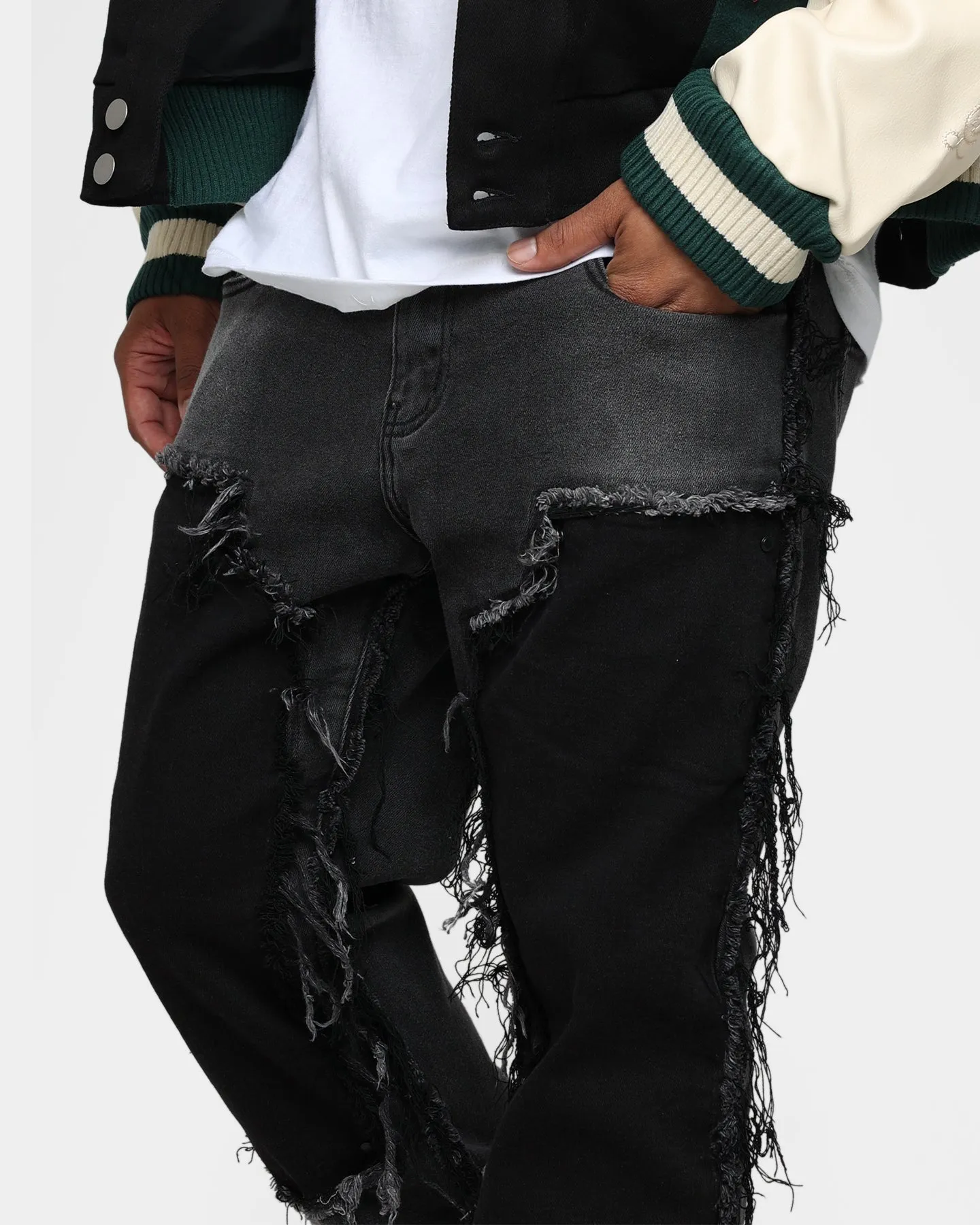 Lifted Anchors "Contemporary" Carpenter Denim Pants Black