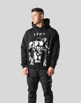 Lion Pullover Hoodie - Black