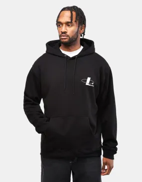 Lurpiv Orbit Logo Pullover Hoodie - Black