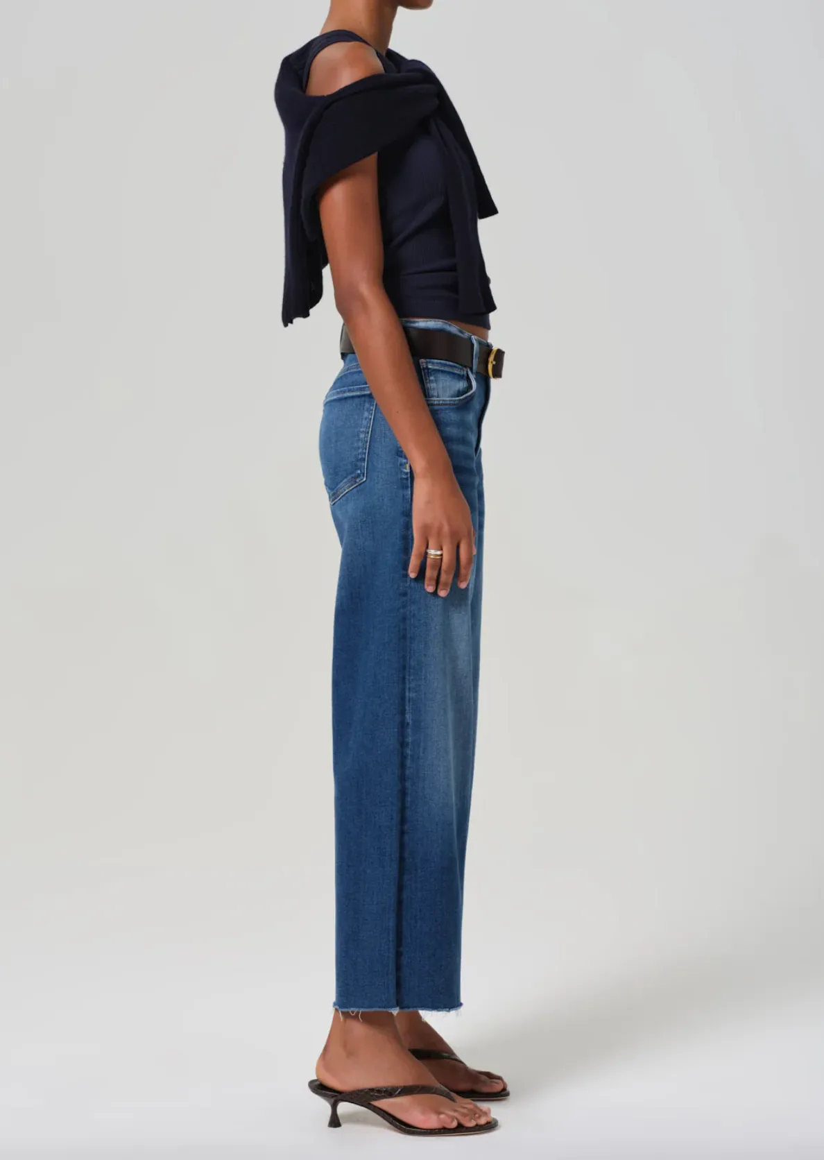 Lyra Wide-Leg Ambry Crop Jeans