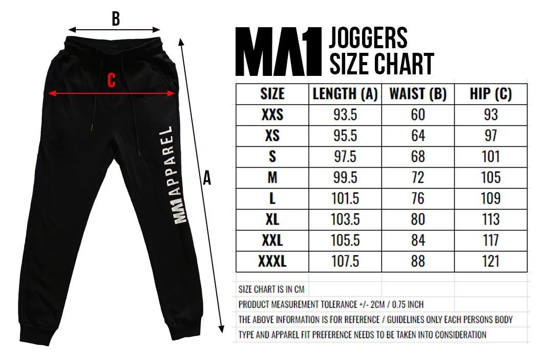 MA1 Black Joggers