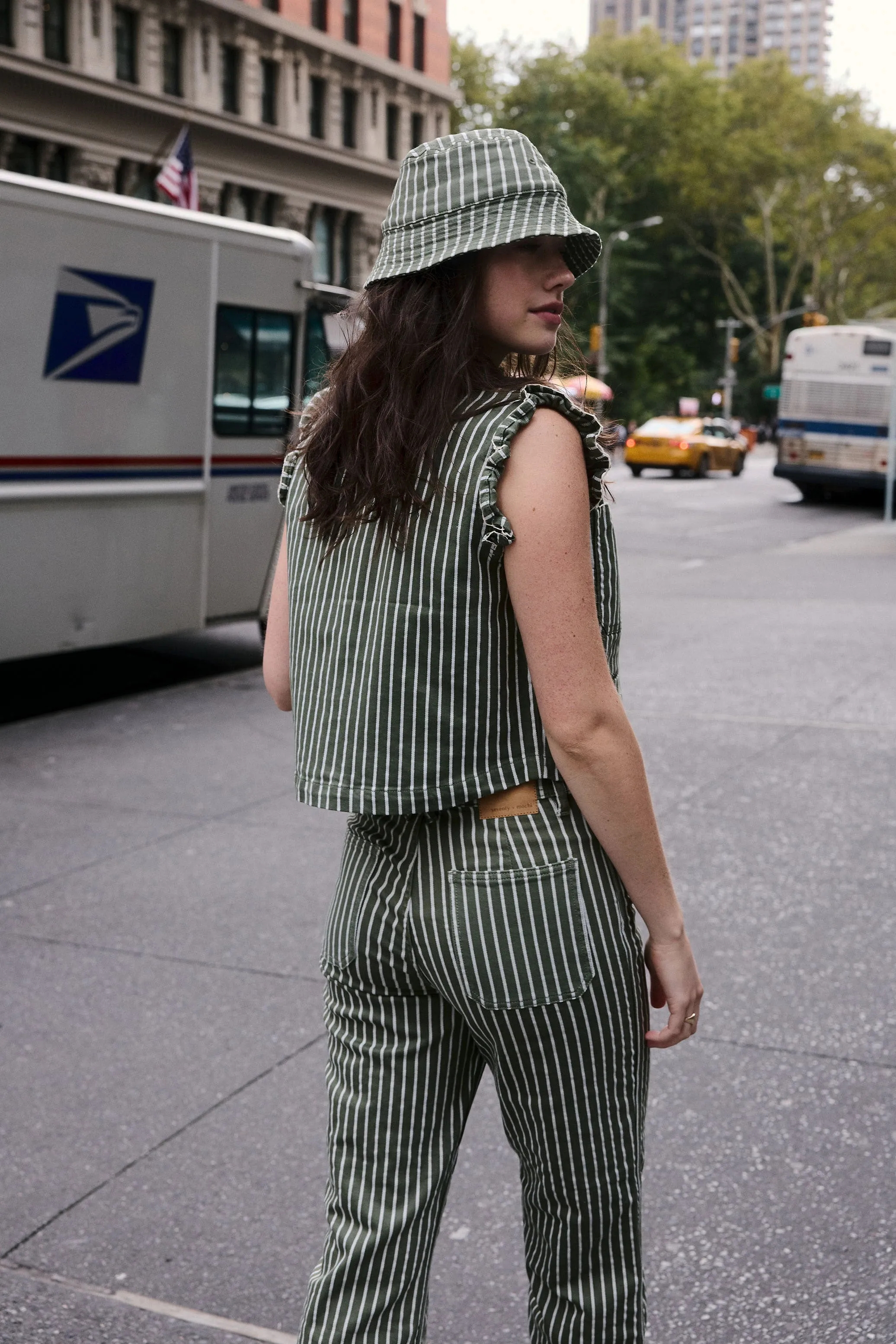 Mabel Jean in Khaki Stripe