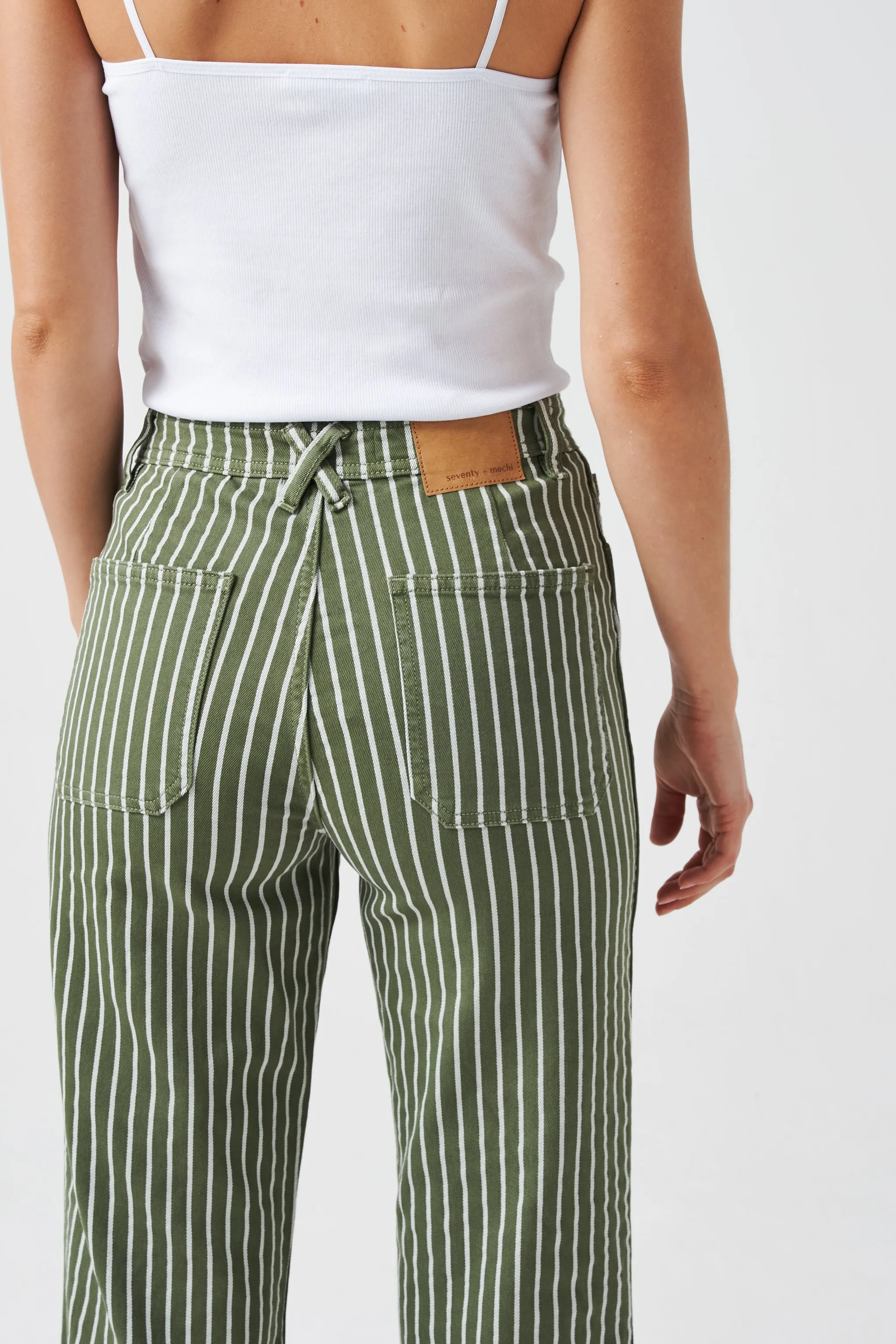 Mabel Jean in Khaki Stripe