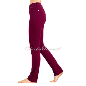 Marble Full Length Straight Leg Jean - Style 2403-205 (Berry)