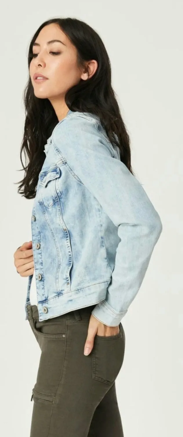 Mavi Jeans Long Sleeves Light Blue Denim Recycled Samantha Jacket