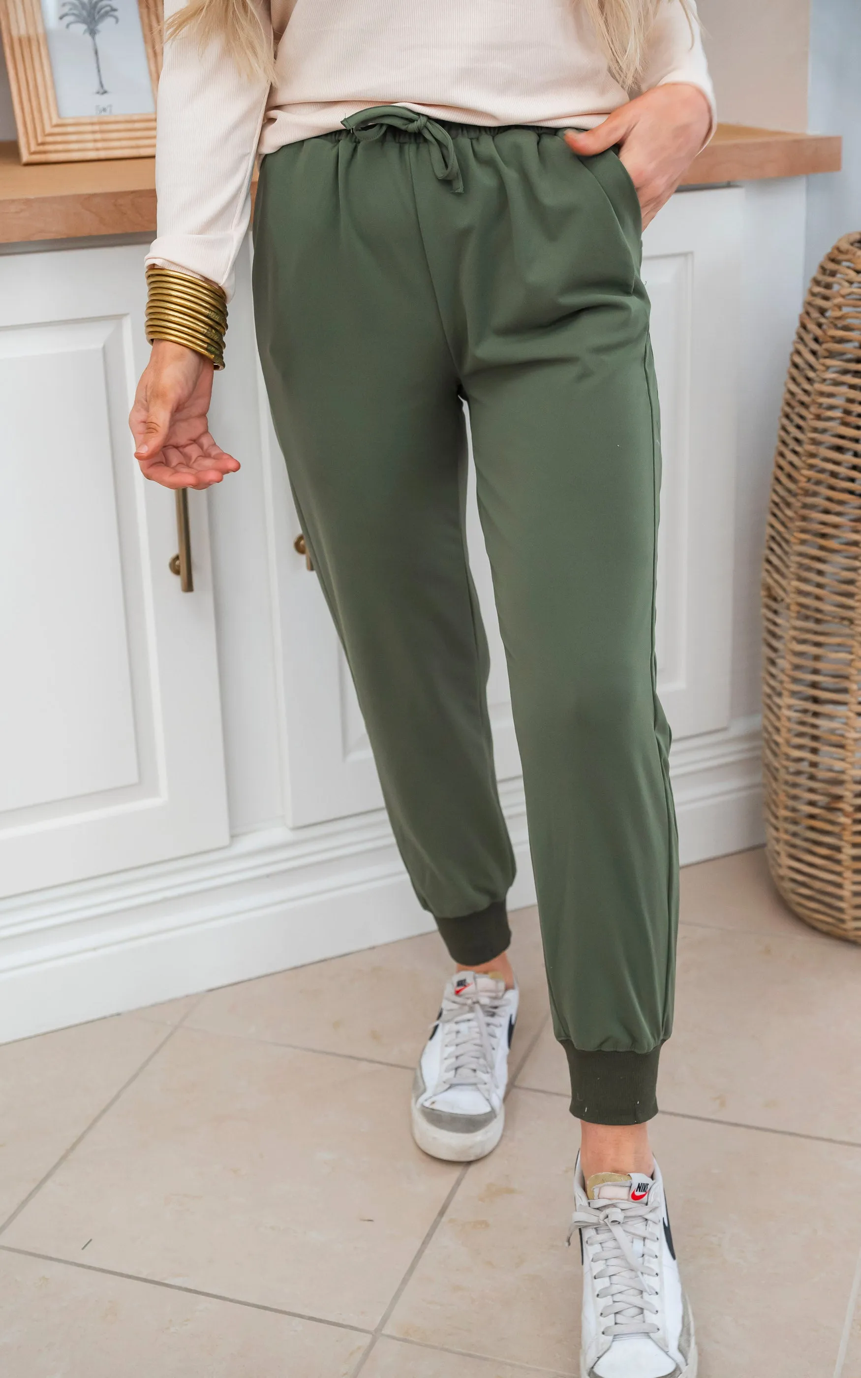 Mediteranean Olive Everyday Joggers by Salty Wave*