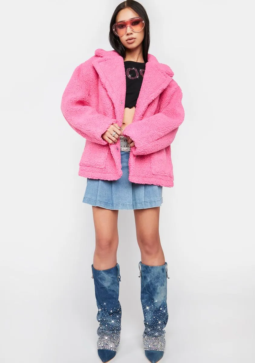 Melted Heart Teddy Jacket