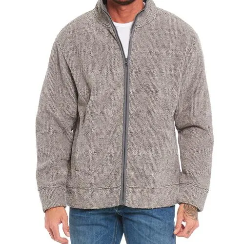 Mens Arctic Storm Kingston Bonded Sherpa Fleece Zip Top