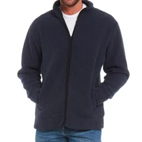 Mens Arctic Storm Kingston Bonded Sherpa Fleece Zip Top