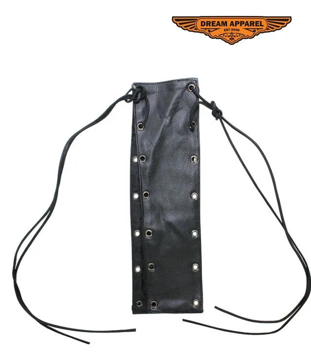 Mens Naked Cowhide Leather Vest Extender 7 hole