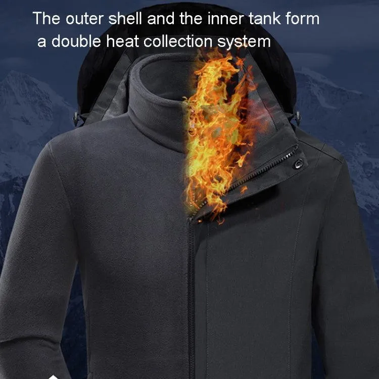 Men's Versatile Waterproof Jacket with Removable Fleece Liner for Outdoor Adventure