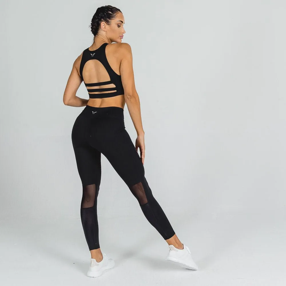 Mesh Leggings - Black