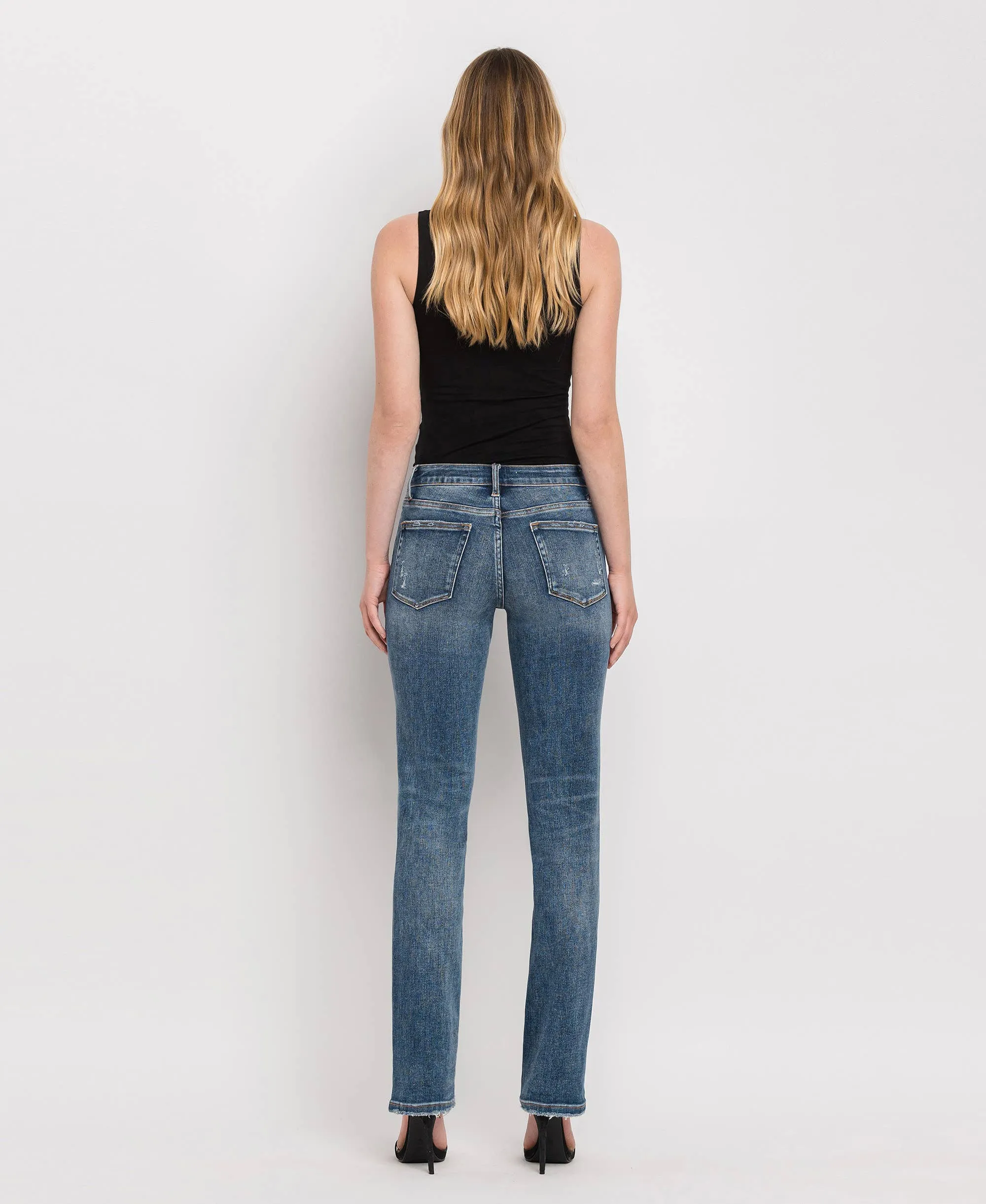 MID RISE STRAIGHT JEANS