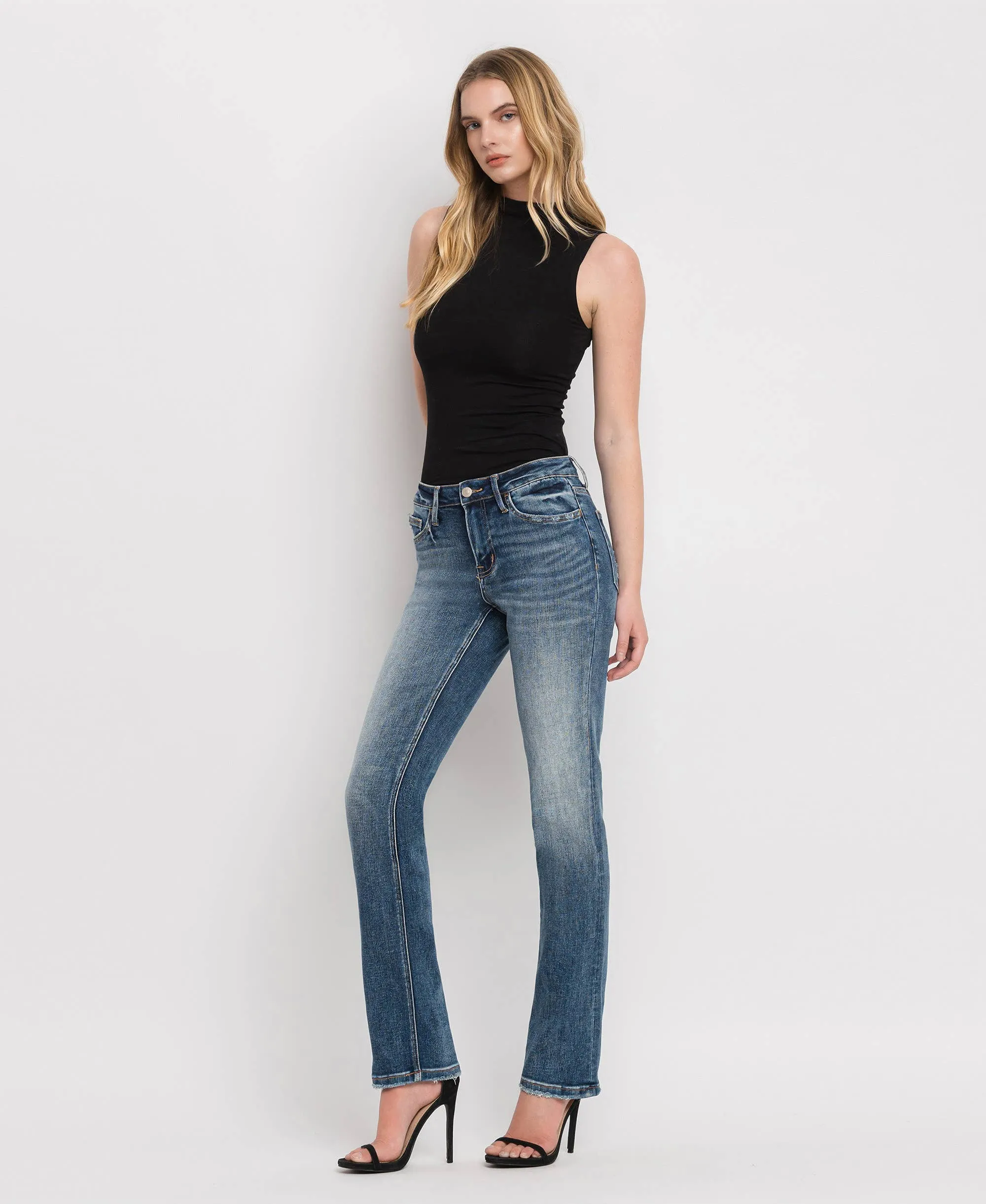 MID RISE STRAIGHT JEANS