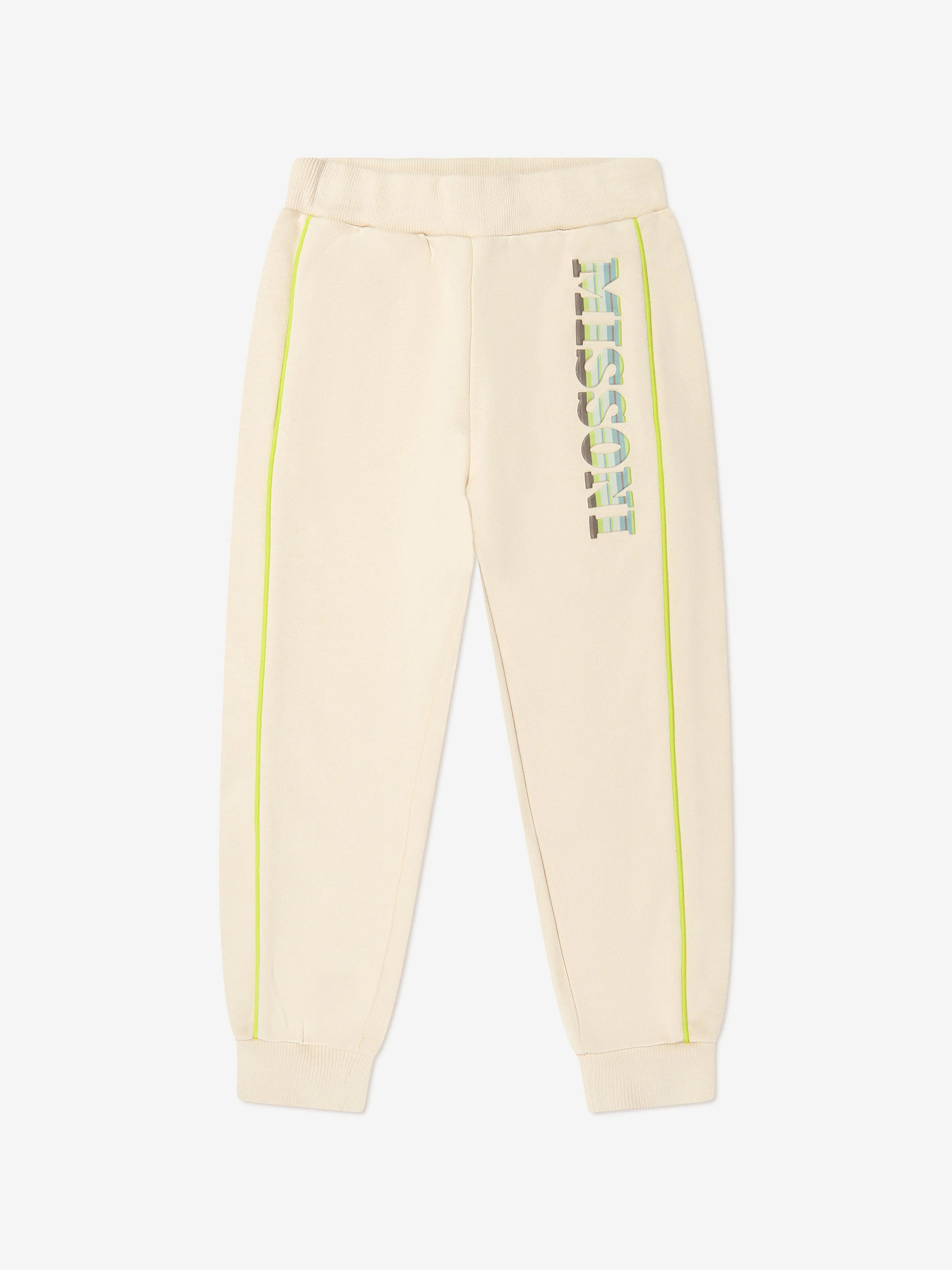 Missoni Boys Logo Joggers in Beige