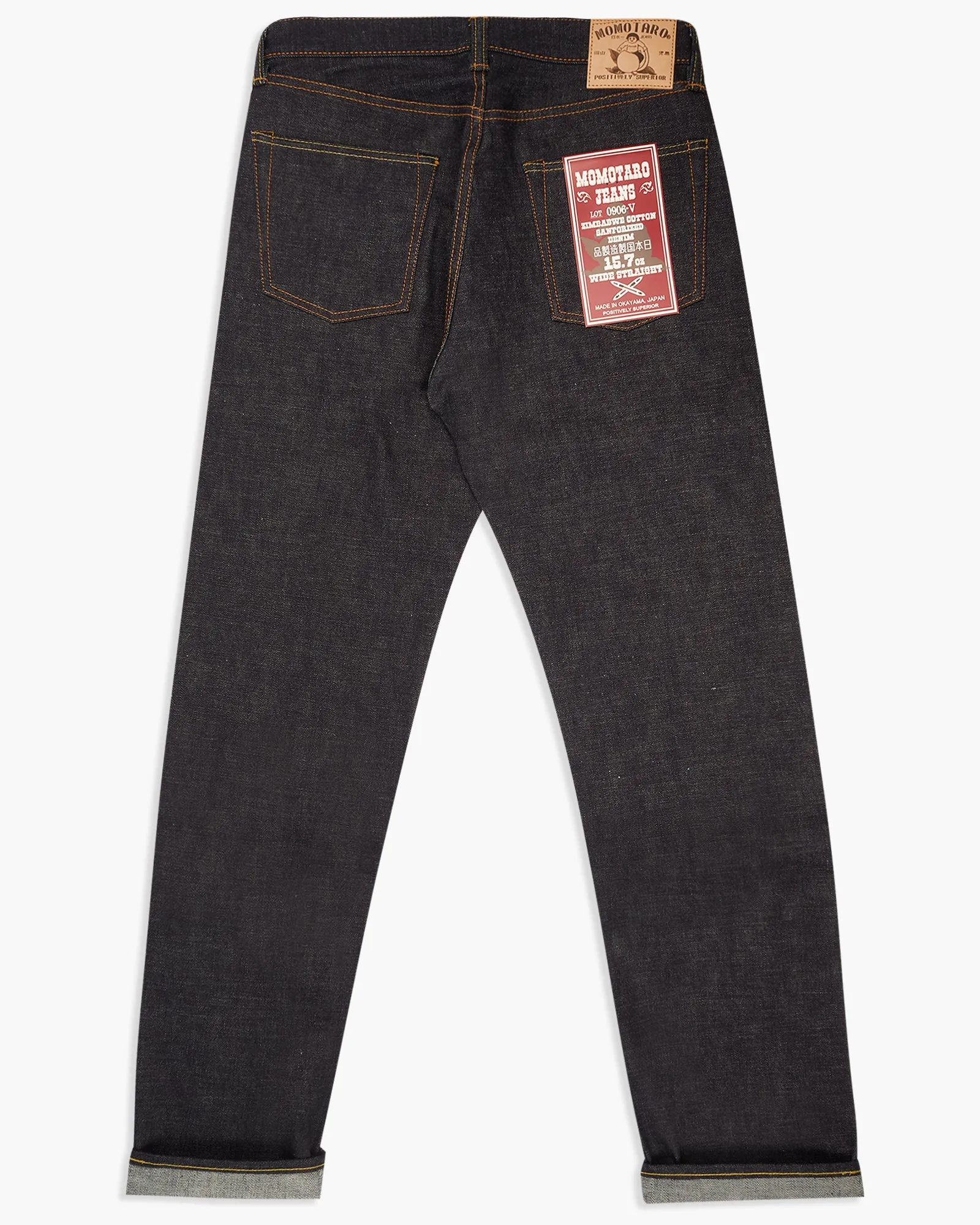 Momotaro 0906-V Classic Straight Mens Jeans - 15.7oz Indigo Selvedge