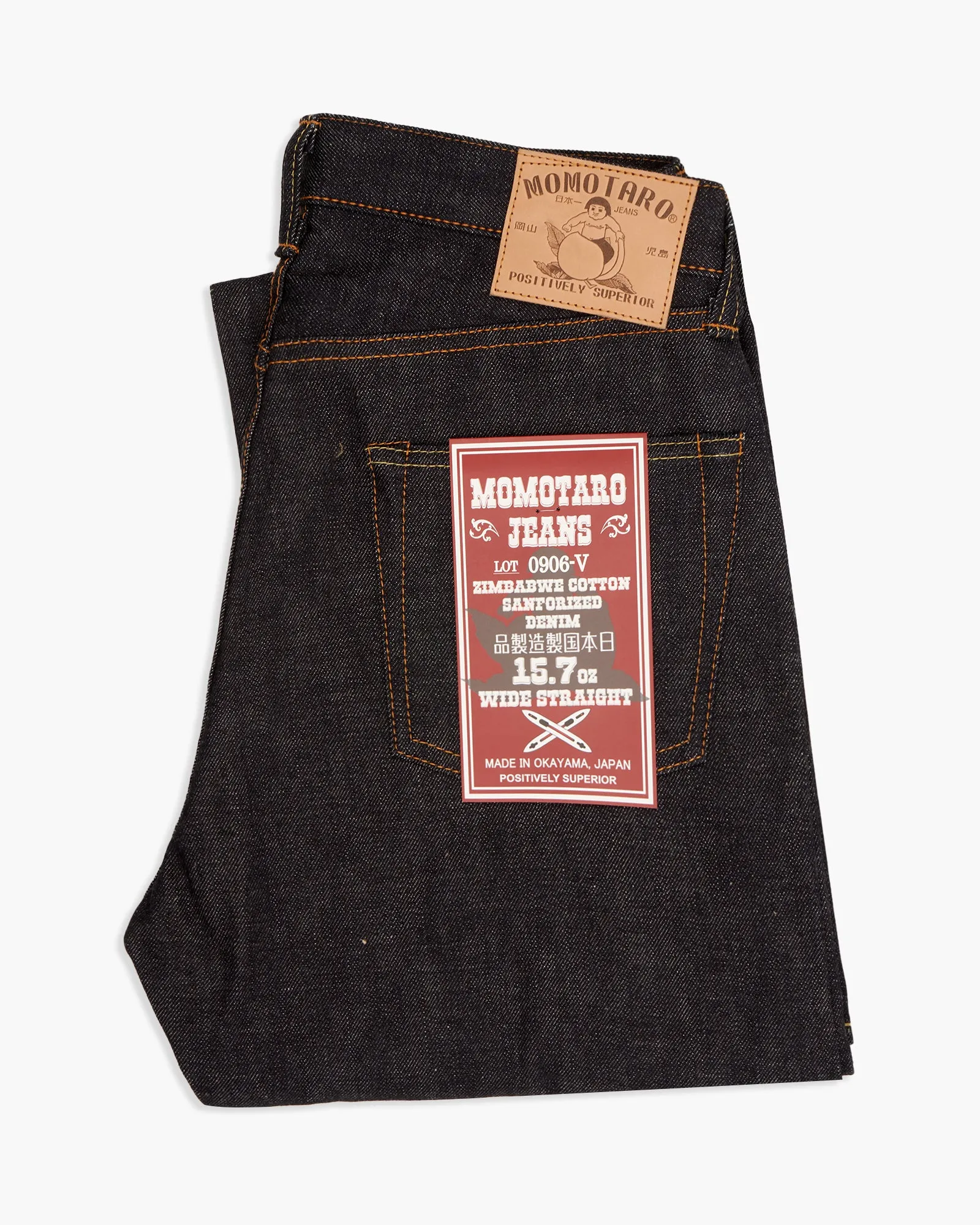 Momotaro 0906-V Classic Straight Mens Jeans - 15.7oz Indigo Selvedge