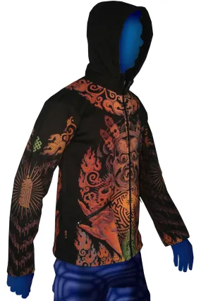 Morph Jacket Round Hood: Fire Mahakala