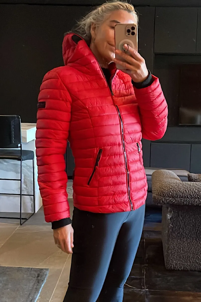 Navahoo Red Puffer Jacket