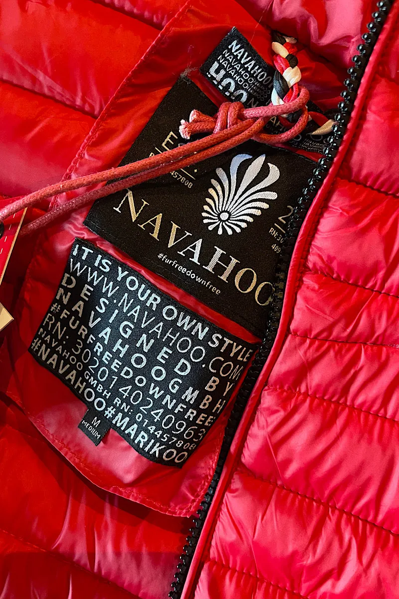 Navahoo Red Puffer Jacket