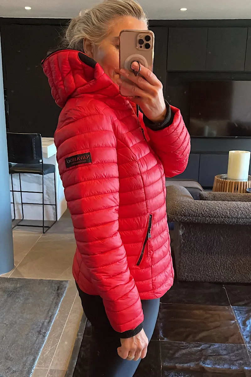 Navahoo Red Puffer Jacket