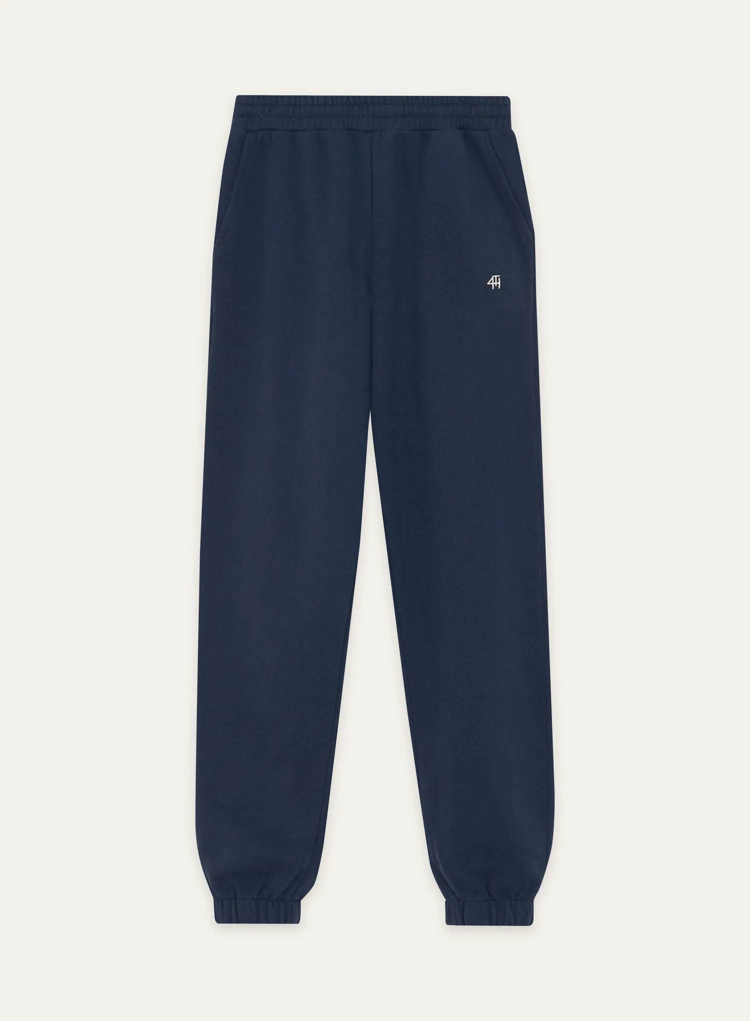 Navy Branded Cuffed Jogger- Ellie