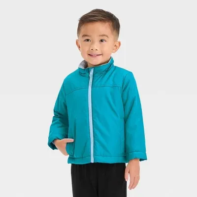 New - Cat & Jack Infant Kids Zip-Up Winter Puffer Windbreaker 3-In-1 Jacket