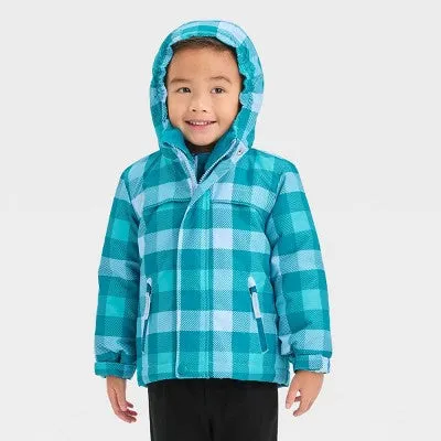 New - Cat & Jack Infant Kids Zip-Up Winter Puffer Windbreaker 3-In-1 Jacket