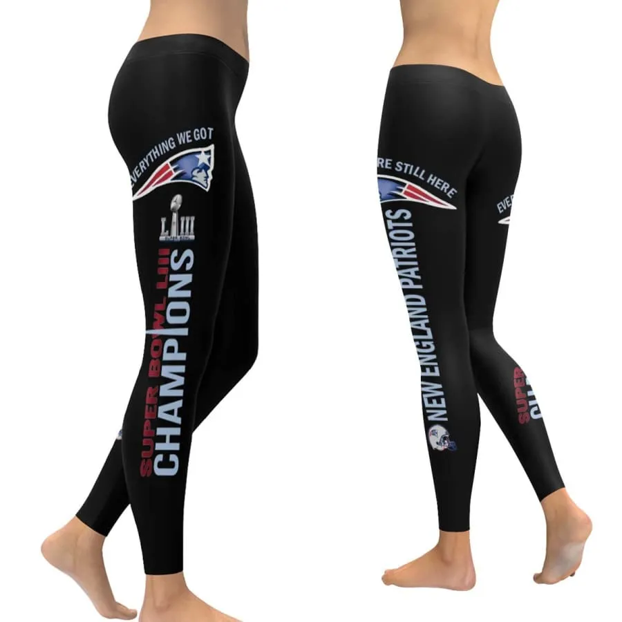 New England Patriots Super Bowl LIII Champions Leggings 3D Full Print